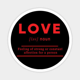 Love Meaning Definition Love Edition Magnet